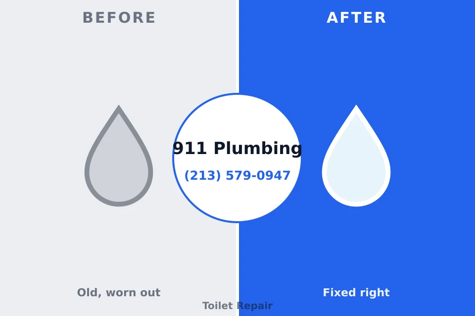 Before and after: plumbing repair Arnold Line, MS